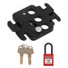 MCB Lockout Tagout Steel Circuit Breaker Lock 38mm Shackle Nylon Padlock for Schneider Circuit