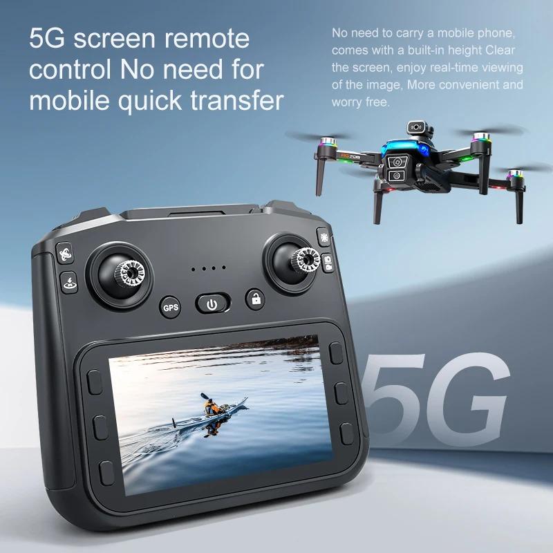 2026 RG706 MAX GPS Drone with 4.5inch Screen Professional 8K HD Camera FPV Dron Brushless 360° Intelligent Obstacle Avoidance RC Quadcopter Toy 5G UAV