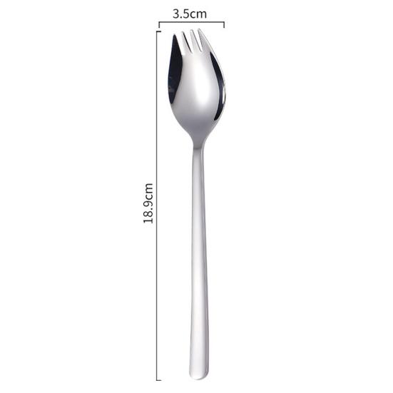 2 in Spork 1 Multifunktionslöffel Gabel Nudel Obstsalat Küche Restaurant Werkzeug
