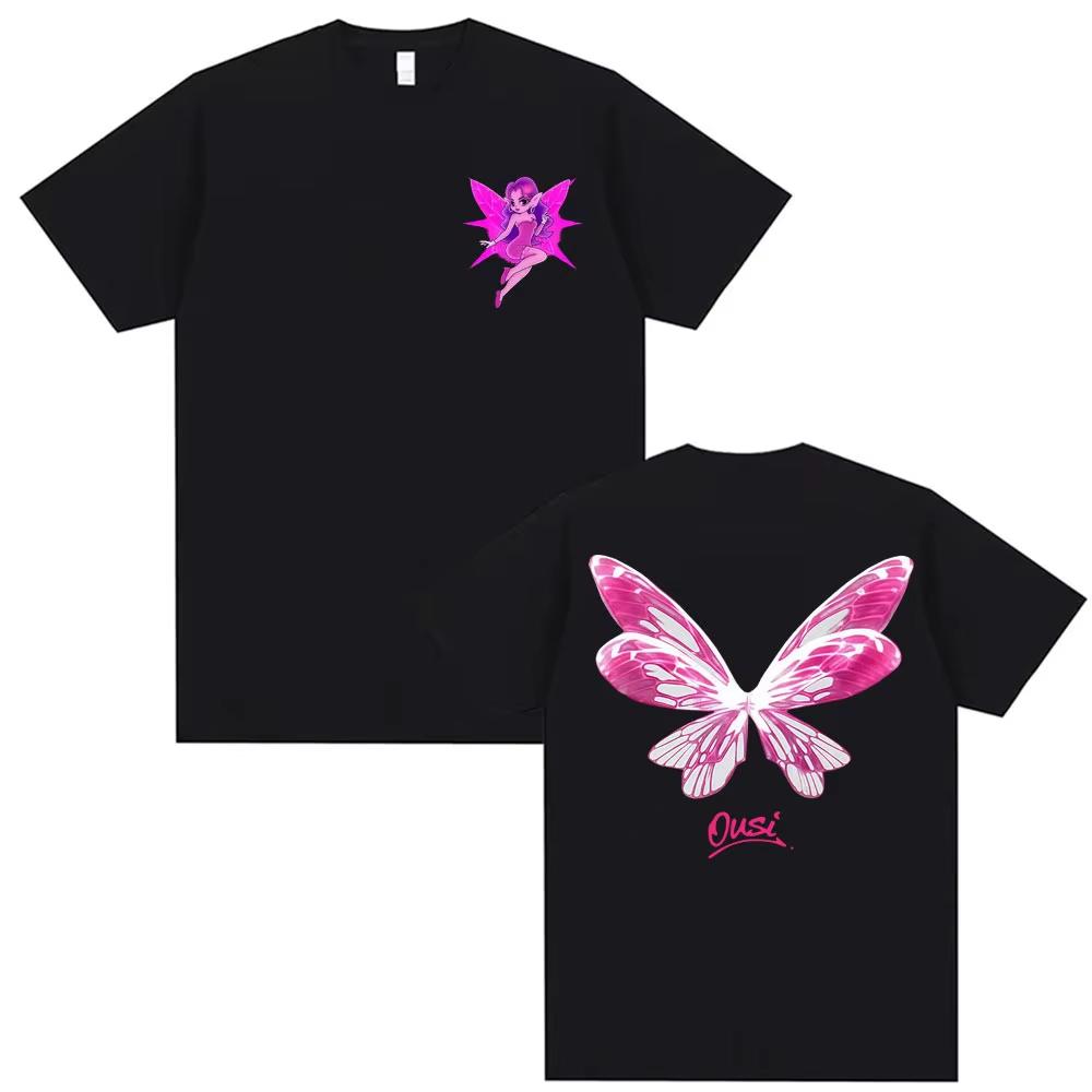

Omar Courtz Por Si Unisexana No Estoy Album 2026 Butterfly Graphic T Shirts Unisex Women Harajuku Aesthetic Casual Top Streetwear 2XL