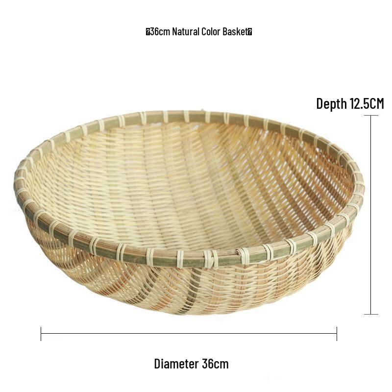 Handmade Bamboo Fruit Basket with Base