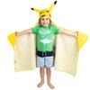 Franco Kids Bath and Beach Soft Cotton Terry Hooded Towel Wrap, 24" x 50", Pokemon Pikachu