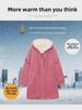 Lambskin Women's Casual Loose Korean-Style Mid-Length Thickened Velvet Sweater Coat, 2022 Winter Edition