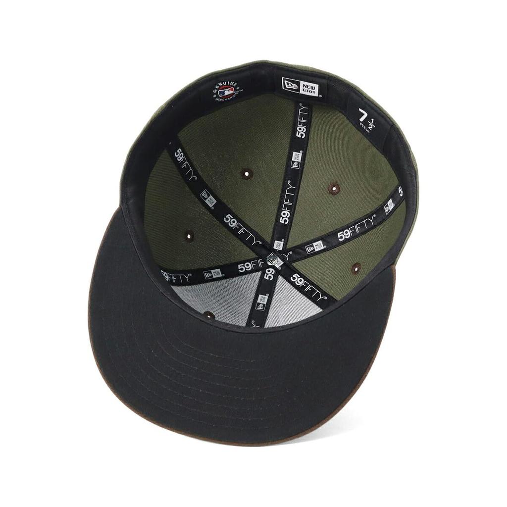 New Era 59FIFTY Kappe MLB Boston Red Sox, 2-farbiger Schirmunterseite, ONSPOTZ Exklusiv, Größe 7 3/8 (BOS Neues Olivgrün)
