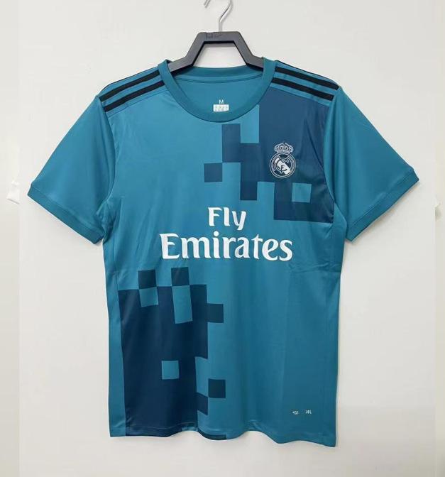 Club retro jersey home and away retro top nostalgic league Champions League version short sleeve Red Devils main Real Madrid