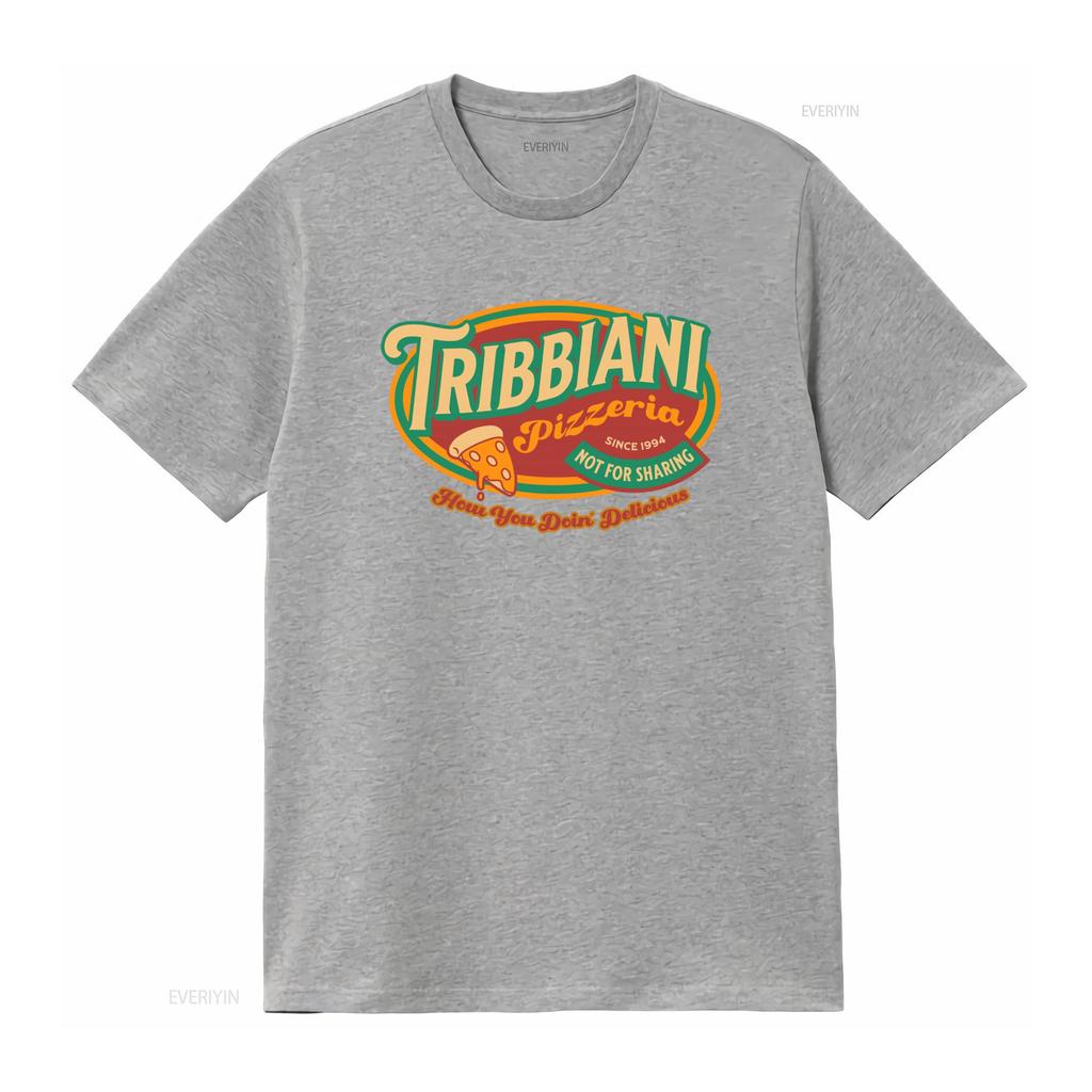 Tribbiani Pizzeria T Shirt Friends Inspired 90s TV Show How You Doin Nostalgia Pizza Slice Print vintage Washed