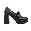 Q/Damen-Einzelschuhe mit hohem Absatz, modische wasserdichte Plattform, Einzelschuhe mit dickem Absatz, große Vier-Jahreszeiten-Damenschuhe