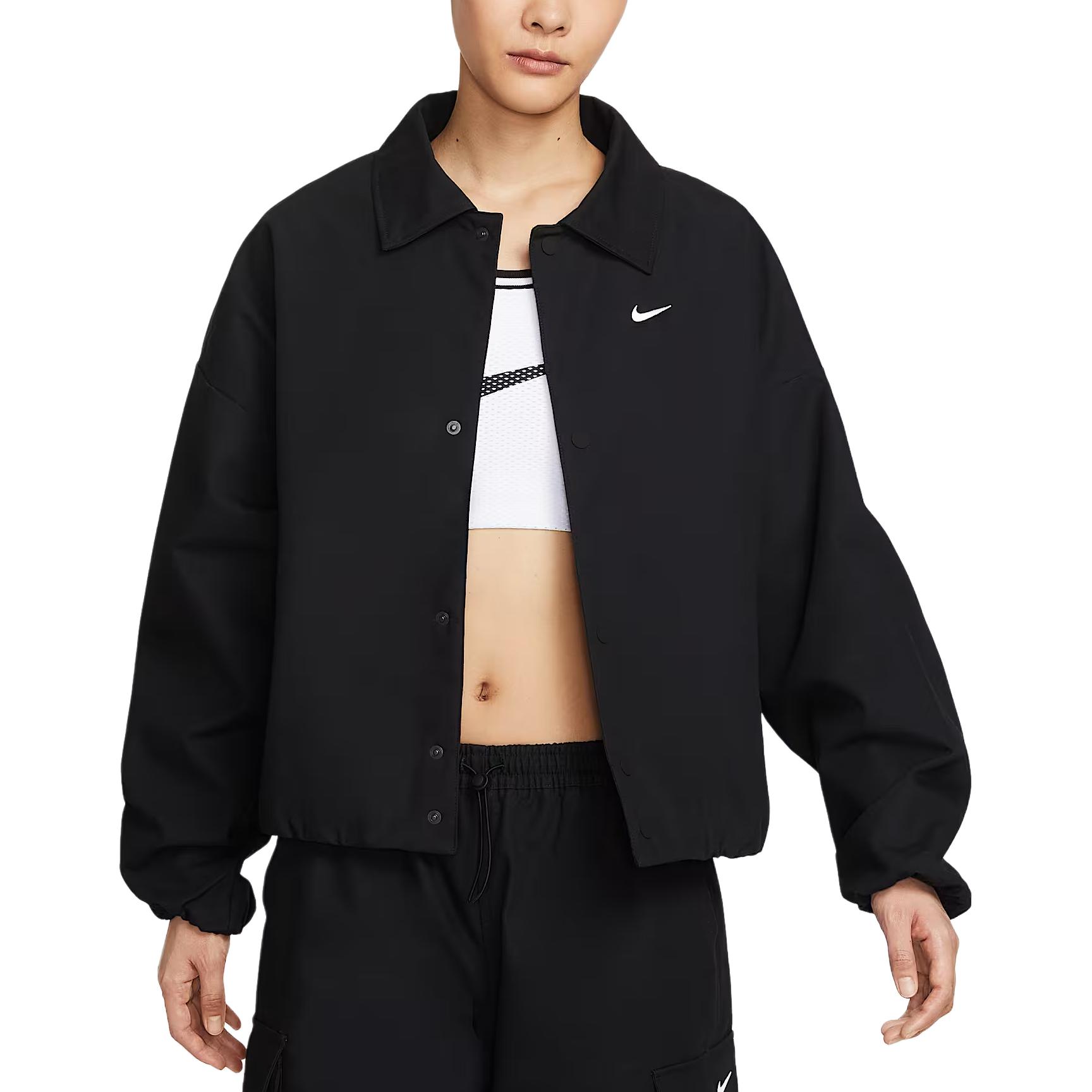 

New Nike Swoosh Jackets Women s Black HV1969-010 L