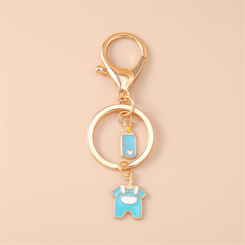 Cute Cartoon Baby Bottle Keychain Keyring Key Holder Accessory Gift
