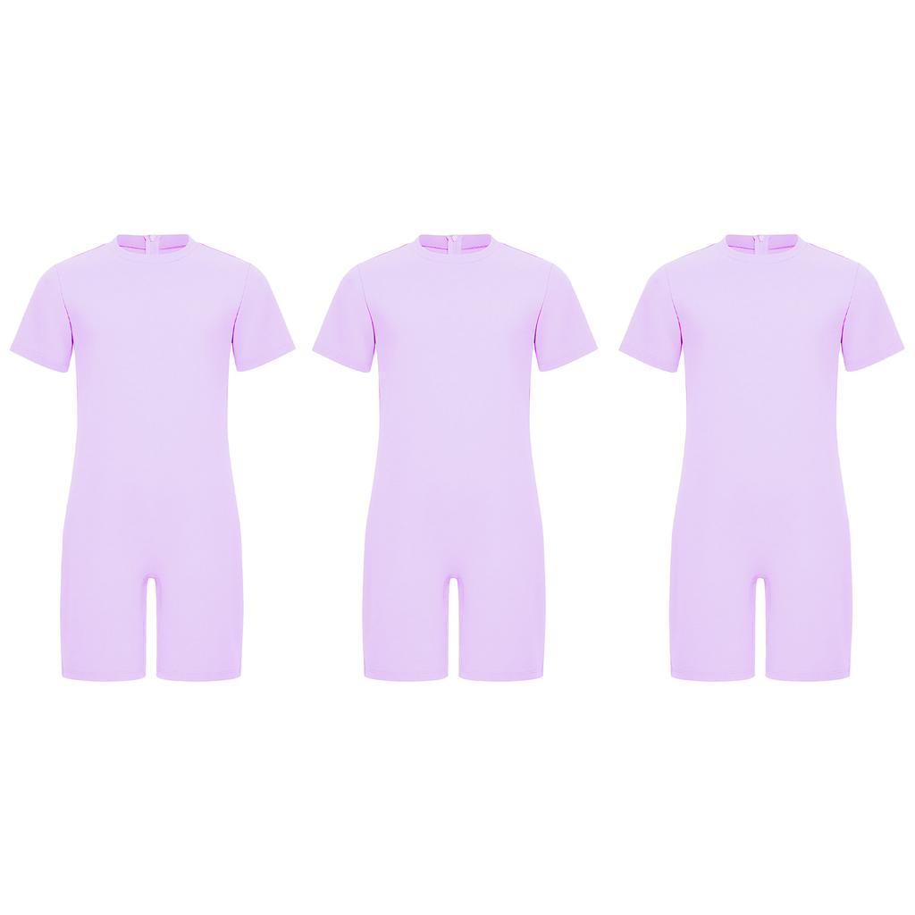 3 Stuks Jongens Adaptieve Bodysuit Speciale Behoeften Makkelijk Aan te Trekken Verborgen Rits op de Rug Korte Mouwen Jumpsuit