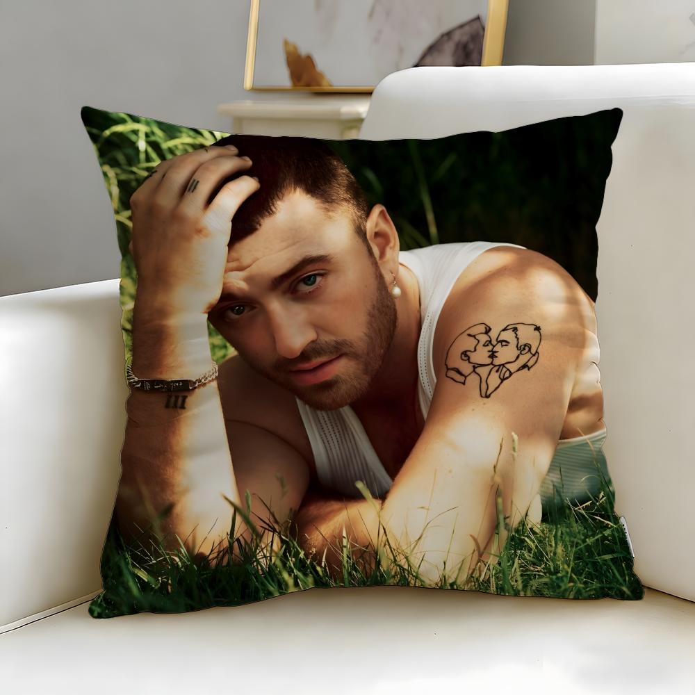 Popular Singer Sam Smith Cushion Cover Soft  EasyWash Pillow Case  Versatile for Couch Bed Travel and Office