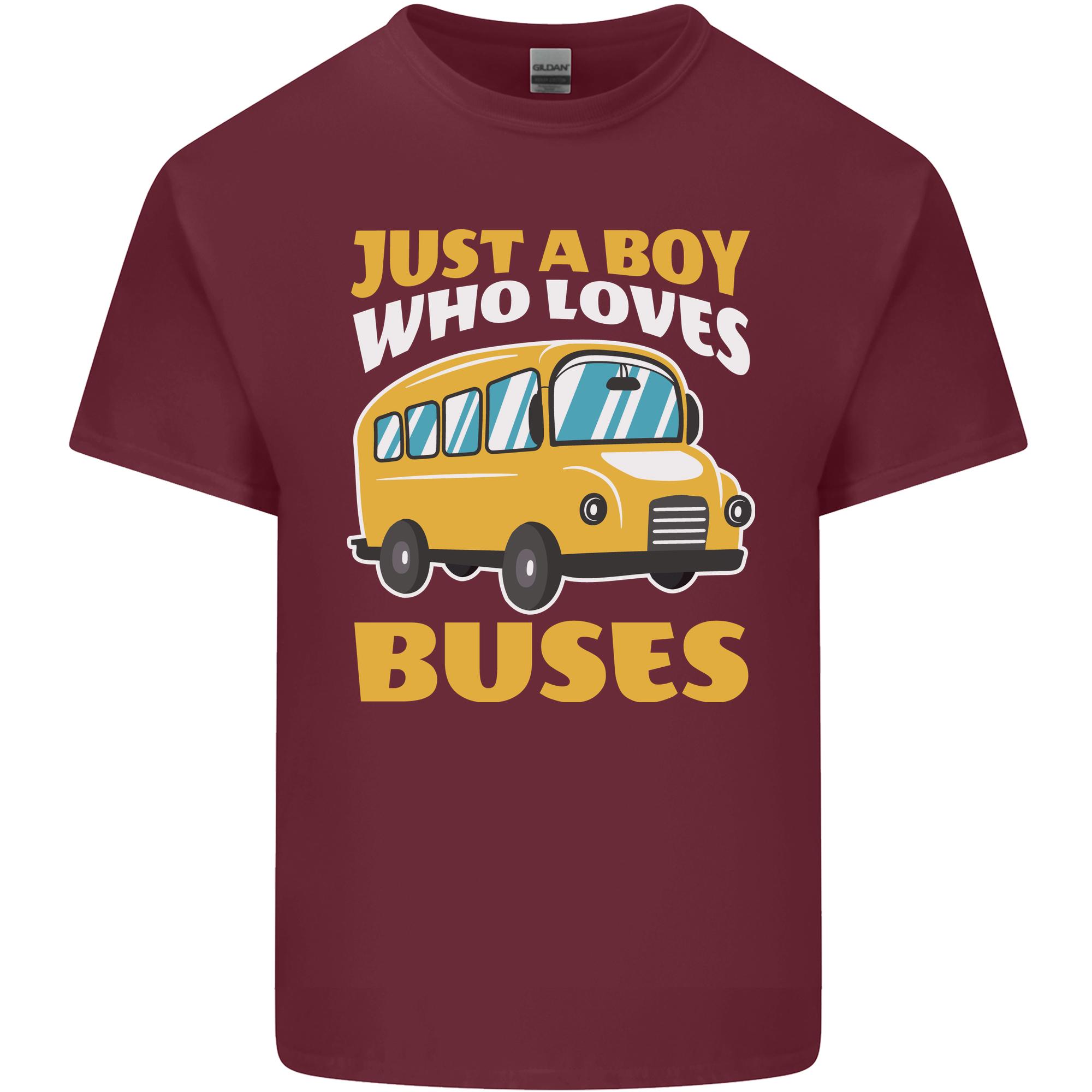 Just a Boy Who Loves Buses Bus Driver Unisexs Light Cotton TShirt S