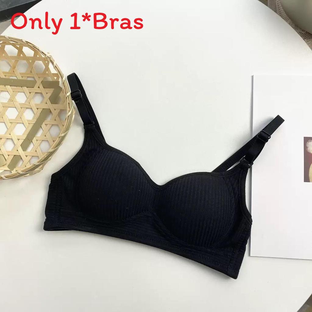 Girls College Style Wireless Bra With Breathable Nylon Fabric For Teen Comfort