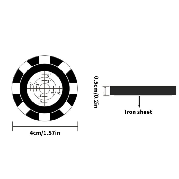 Golf Putt Ball Marker High Accurate Round Golf Putt Reader Golfing Putting Aid for Enhancing Performances