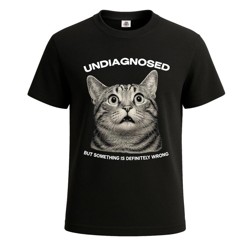Undiagnosed But Everyones Pretty Sure Funny Unisex Graphic T-Shirt Novelty Gift Tee Top S