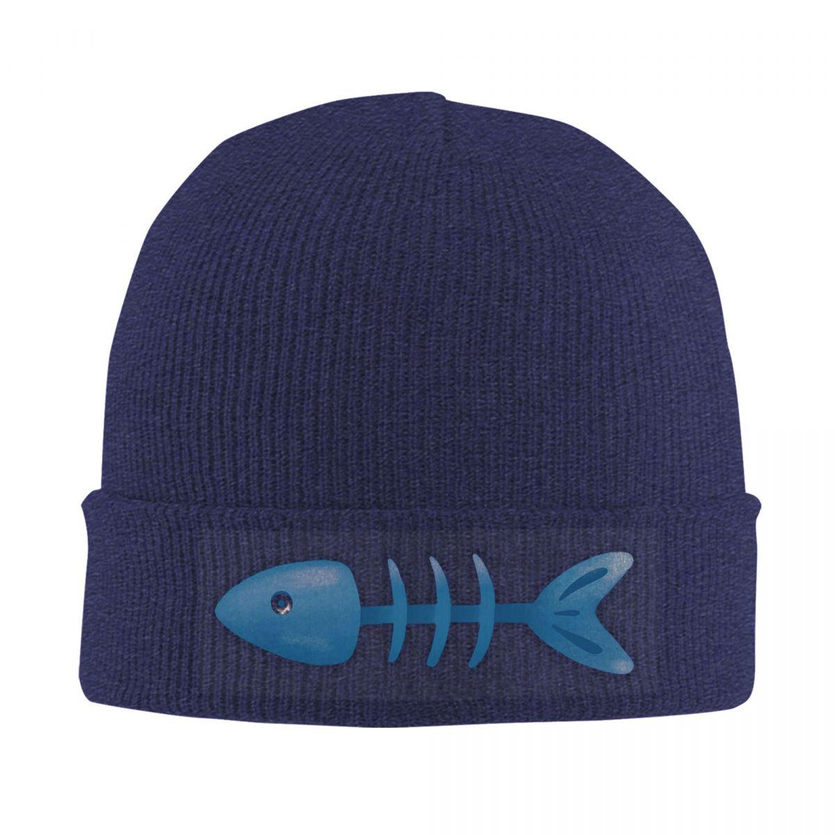

Poor Fish Warm Knitted Cap Hip Hop Bonnet Hat Autumn Winter Outdoor Beanies Hats for Unisex Adult One Size