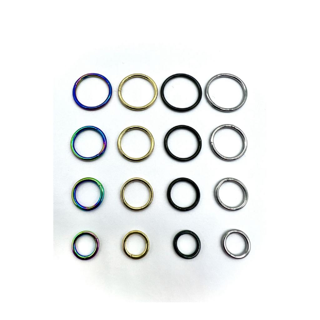 Stainless Tarnish Resistant Surgical Steel Full Ring Cartilage Tragus Helix Piercing (size Optional-silver)
