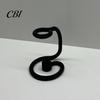 Unique Styling Stationery Display 3D Printed Pen Holder with Stable Base, Desktop Delicate Curved Texture Desk Statue Stand, Minimalist Art Sculpture