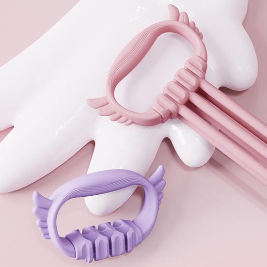 Banda Elástica de Resistência Ajustável em 8 com Alça 6 Tubos Elásticos Banda de Exercício Homens Mulheres Yoga Pilates Braço Costas Ombro Treinamento Corda Elástica