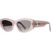 Celine Triomphe Logo Cat Eye Sunglasses Women Sunglasses Black Milk-Tea Transparent-Purple 40308