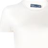 Polo Ralph Lauren Ss23 Solid Color Logo Embroidered Crew Neck Short Sleeve T-Shirt Women Tops Off-White 211891673-001