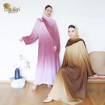 2024 Loriya Gradient Color Headband & Daily Party Cardigan Robe LR841