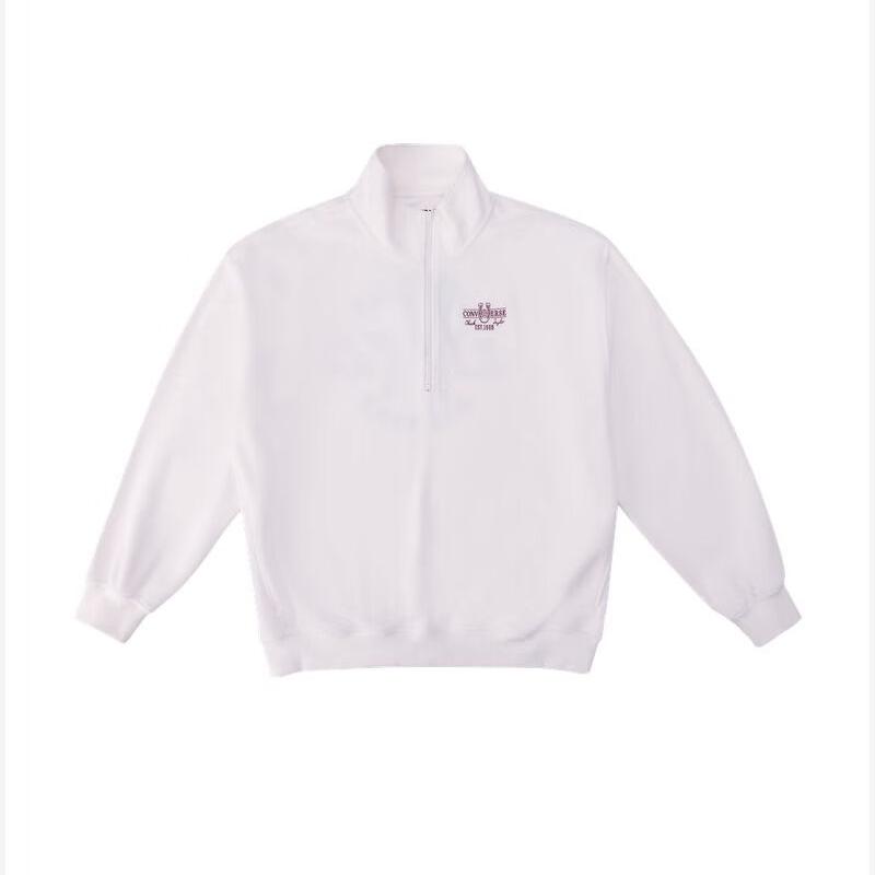 Converse Mare Start Collection Sweaters Unisex White Stand Collar Moderate UCJ392-W2Y 2XL