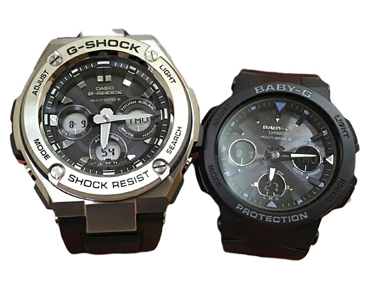 

[Casio] CASIO Pair Watch G-SHOCK G-Shock BABY-G Baby G Ana-Digi Radio Solar Genuine Pair Case Set of 2 GST-W310-1AJF BGA-2500-1AJF Watch