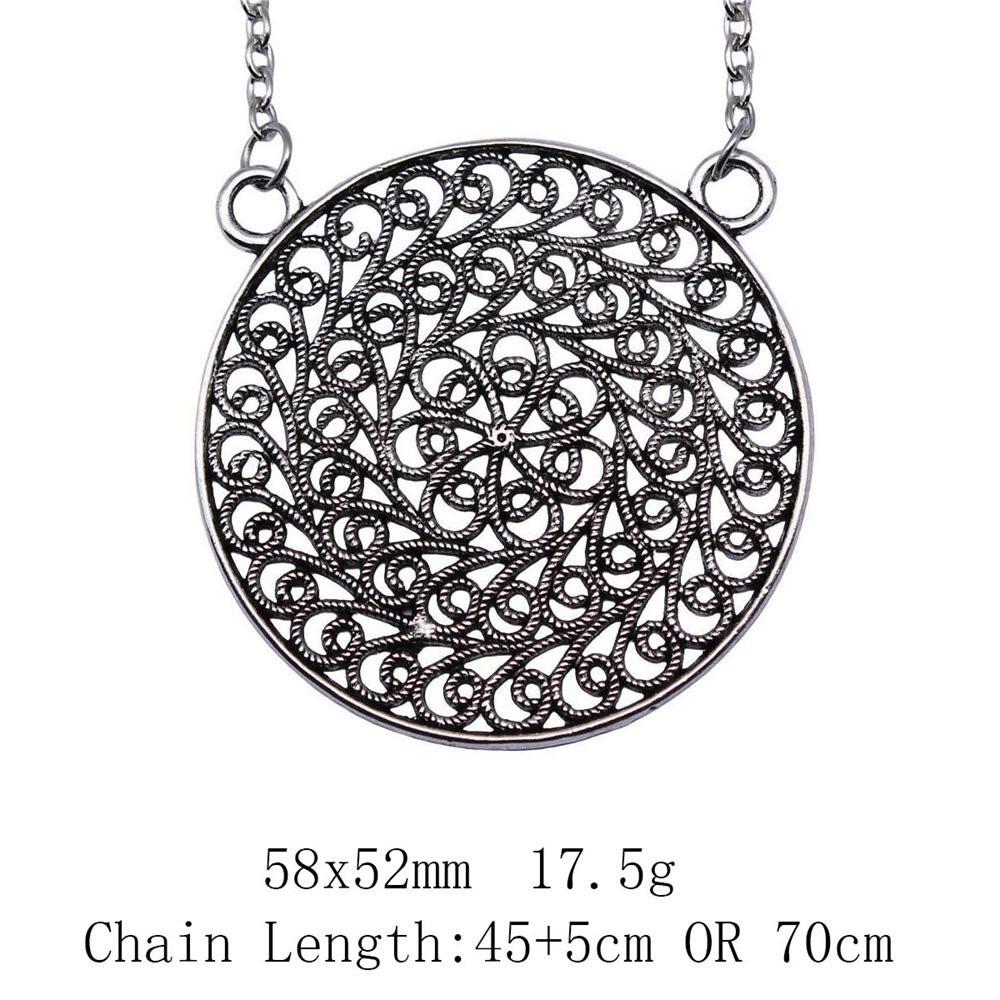 Back To School Christmas Necklace Flower Of Life 45cm Or 70cm Long Chain Necklace Home Garden Necklaces With Pendant