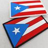 3D PVC Rubber World Flag Patch - Velcro Hook & Loop Decorative Badge