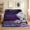 Love Daughter Flannel Blanket Throw Blanket Soft Warm Sofa Bed Camping Car Home Decor Unique Christmas Gift C930683