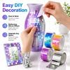 Reflective Mirror Surface Self Adhesive Mosaic Stickers 4x100cm Glass Tile Strip Party Backdrop