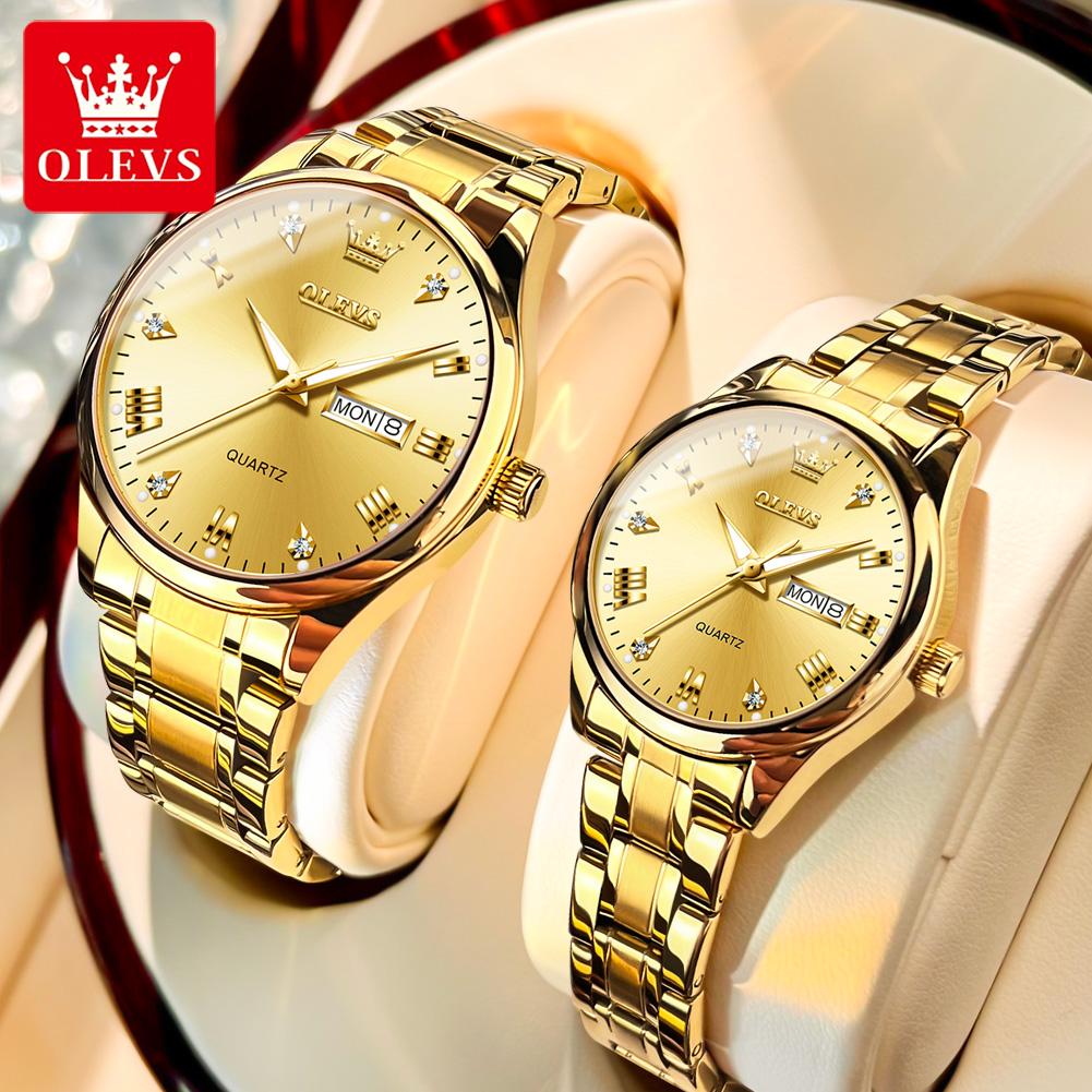 OLEVS 5563 Couple Watches Luxury Original