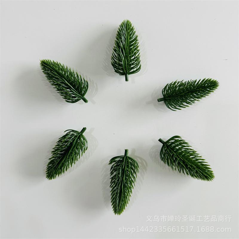 50pc Artificial Plants, Artificial Pine Needles, Christmas Trees, Small Pine Needle Trees, Christmas Rings, Christmas Handicrafts, Decorative PE Trees
