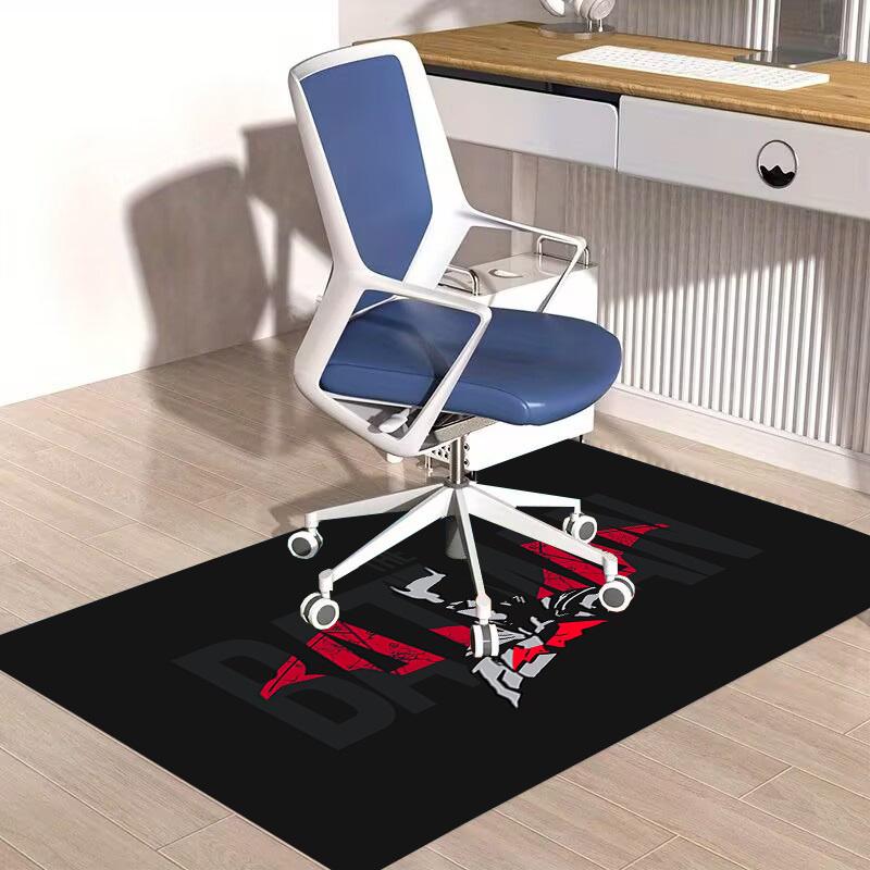 1pc Office Carpet Chair Mats The Batman Logo Artwork Perfect for Office Chairs, Living Rooms, Or Bedrooms,Polyester Carpet.HDT077