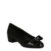 Salvatore Ferragamo Vara Bow Sequin Pumps Black