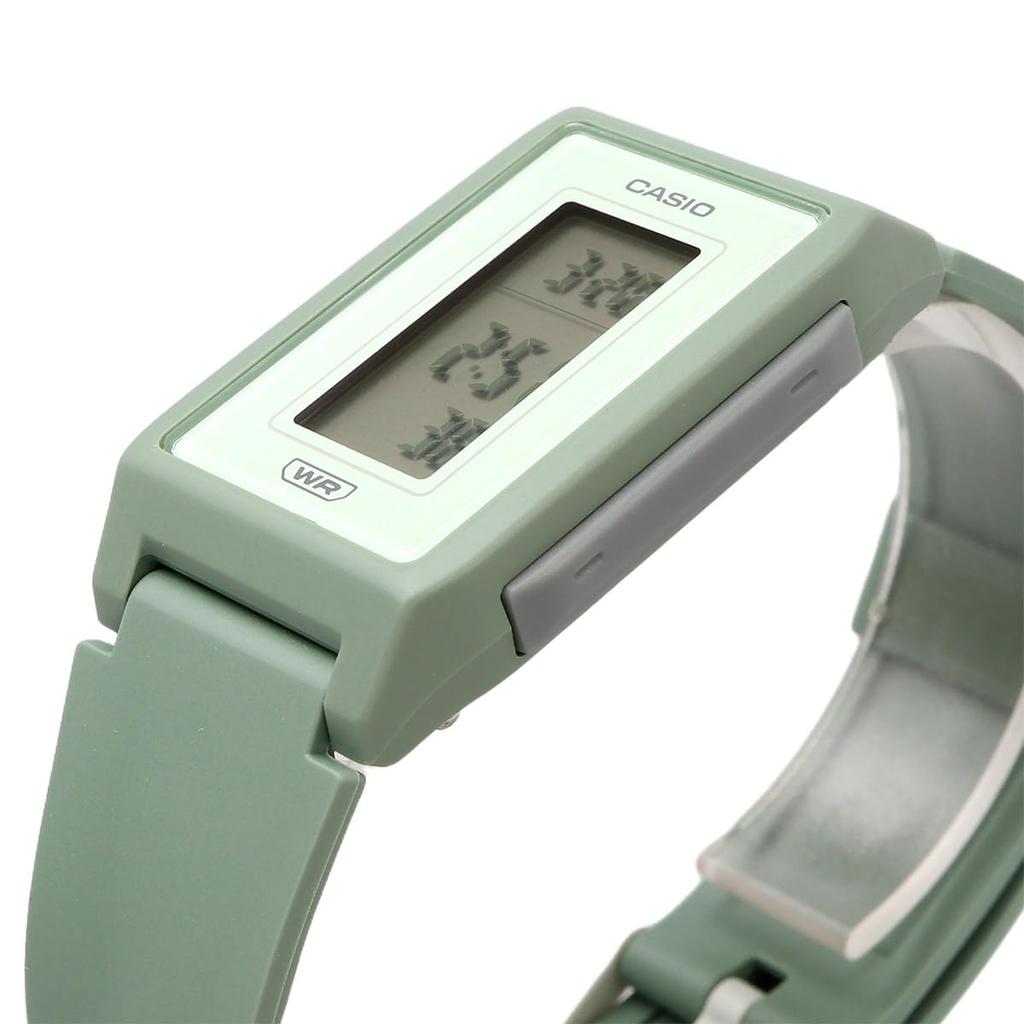 Casio Pop Digital Watch LF-10WH-3, Made with Biomass Plastic, Women's, Matte Grayish Green, Overseas Model [Parallel Import]