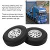2 buc Roți Mașină RC Anvelope Cauciuc 84mm Jante Metalice CNC Butuci Set pentru Mașină RC Camion Tamiya 1/14