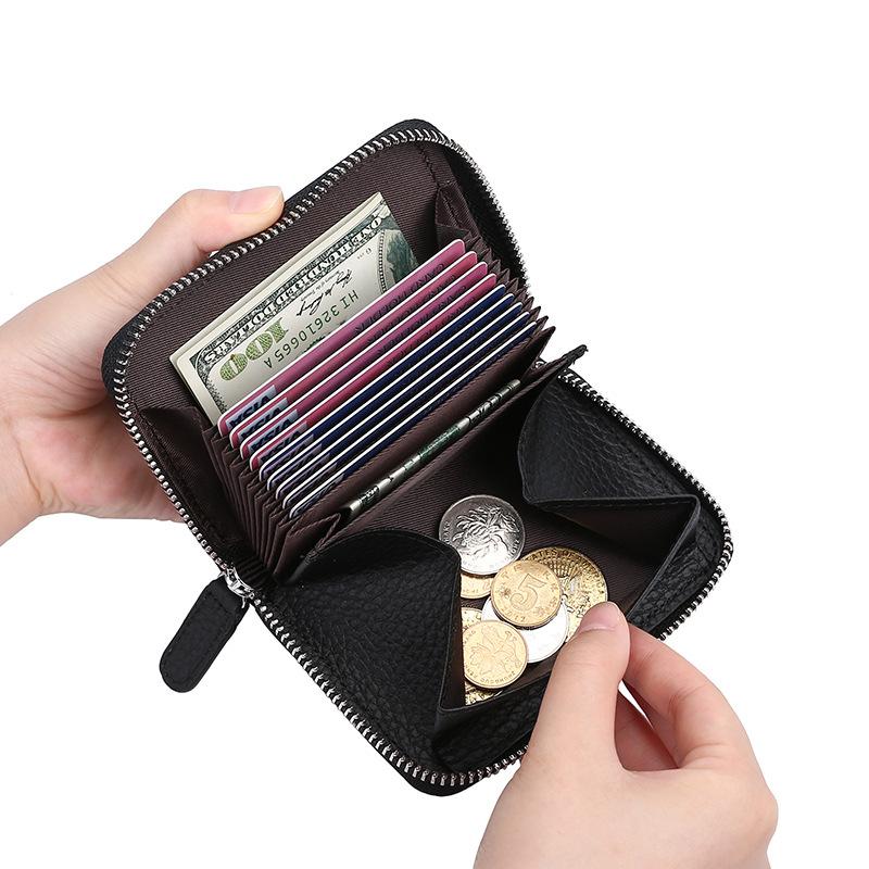 RFID anti-theft card bag Large capacity card holder wallet Coin purse change bag