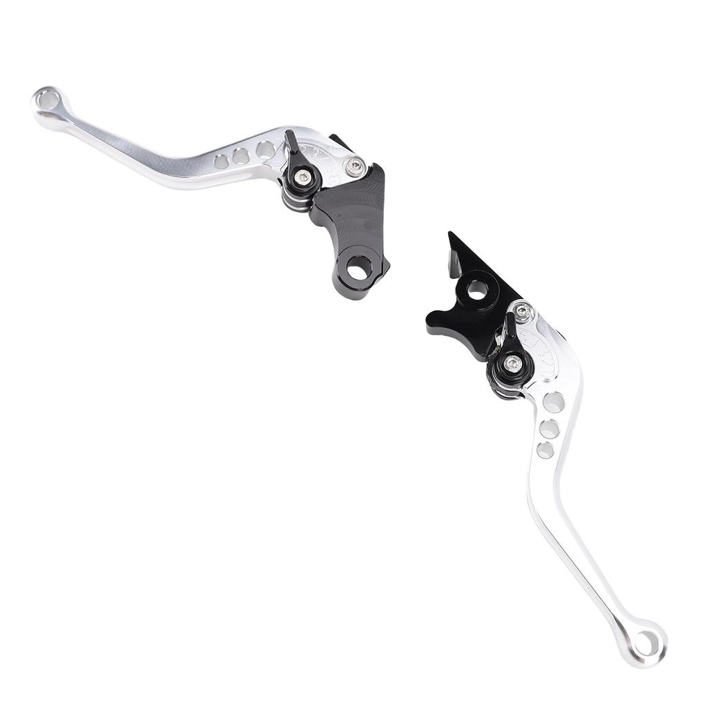 Brake Clutch Lever Aluminum Alloy Anodized Adjustable Motorcycle Hand Lever Replacement for GB350S CB350 RS Silver