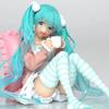 16CM Anime Figure Hatsune Miku Figure Loungewear Ponytail Girl Kariko Koyama Pillow Sitting Model Toy Figuine PVC Action Model
