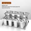Commercial Stainless Steel Double-Tier Condiment Station