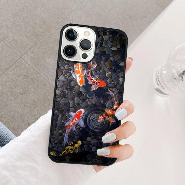 KOI CARP FISH Phone Case Cover For iPhone 17 Air 15 16e 14 13 12 Pro Max 11 Pro Max Plus Coque Shell
