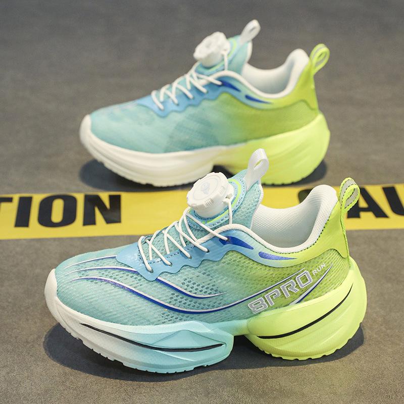 Chitu 8pro Laufschuhe Kinder Drehschnalle Carbonplatte Stoßdämpfende Sportschuhe 2025 Sommer Einzelnetz Atmungsaktive Wettkampfschuhe