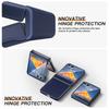 For Samsung Galaxy Z Flip7 5G Case Hinge Protection Hard PC Phone Cover Built-In Screen Film