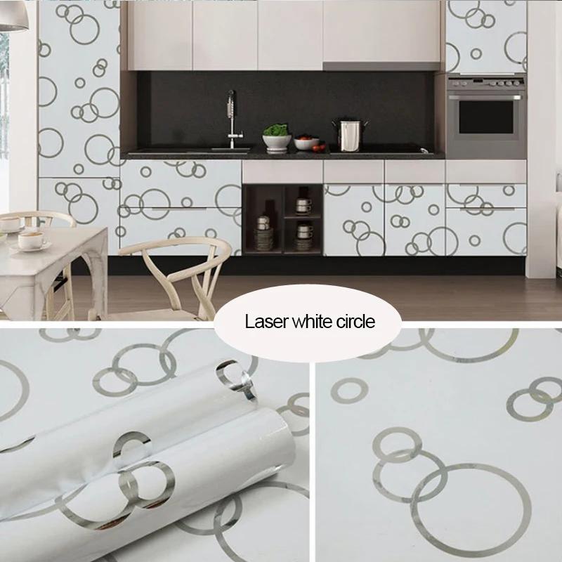 Laser Baking Paint Thicken Self Adhesive Wallpaper Desktop Cabinet Renovation Sticker Kitchen Waterproof Oil Resistant Sticker