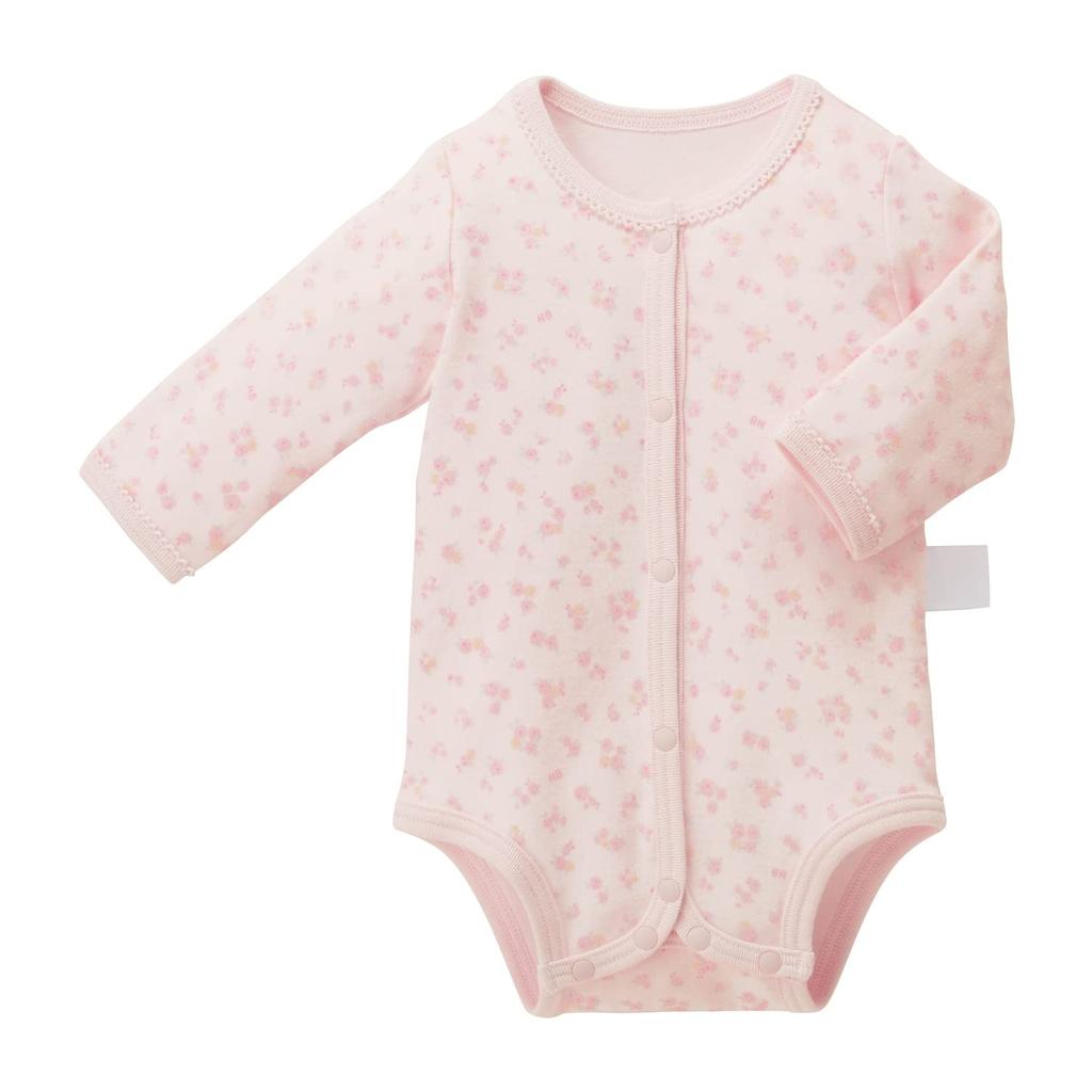 House Hot Set of 2 Long Sleeve Body Shirts [Miki Biscuits] (front Opening) 74-9935-579 (70cm, Pink)