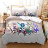 Cool Mega Man Zero Duvet Cover + 2 Pillowcases Zero Z-Saber Battle Scene Washable Polyester Bed Linen Sci-fi Mecha Fan Gift