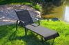 Foldable Garden Chair Adjustable Backrest Steel Beach Chair Deck Chair