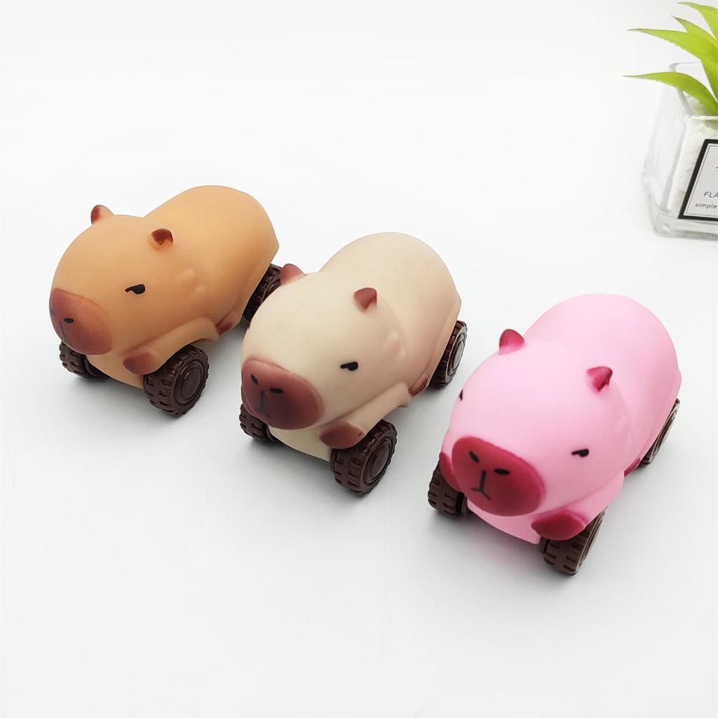 Capybara Squishy Cars Home Decor, for Stress Relief, for Christmas Halloween Birthday Gifts, Perfect for Bookshelf & Home Office